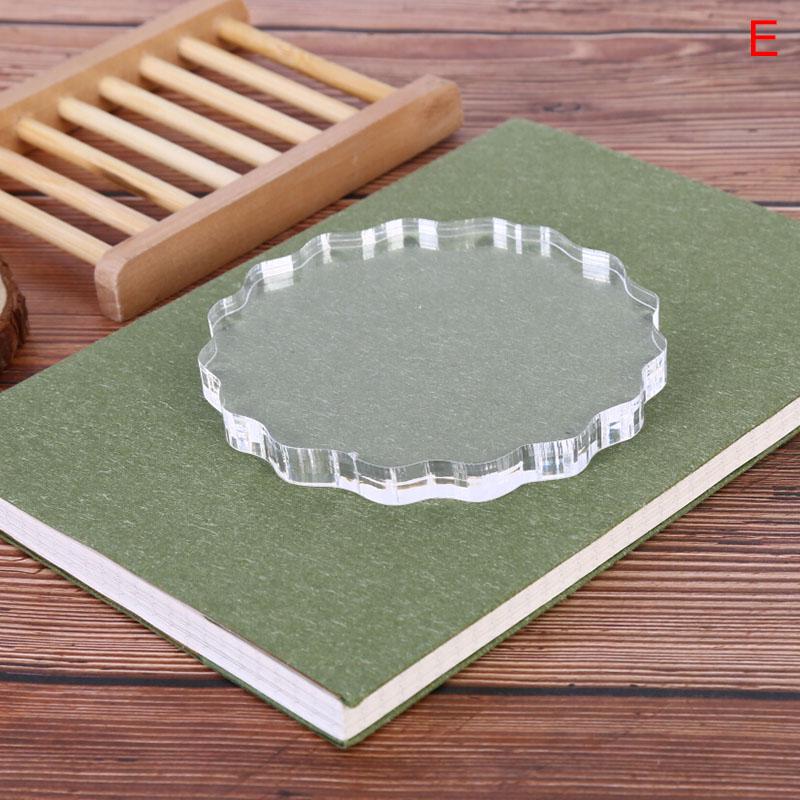 Акриловый прозрачный блок штампов с ручкой, штампы для альбомов «сделай сам», скрапбукинг, изготовление ремесел