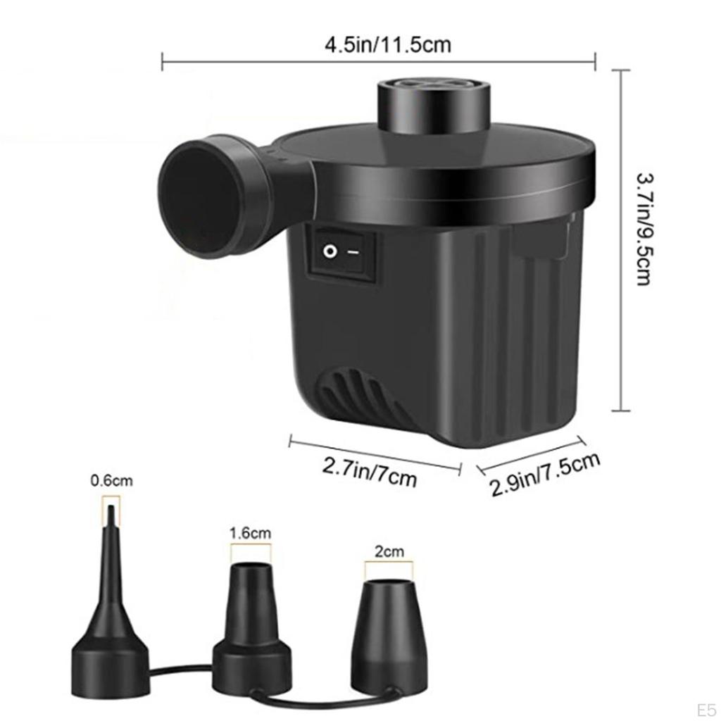 Электрические воздушные насосы для надувных изделий с соединительным проводом Быстрое накачивание Сдуваемый Надувной насос для надувной кровати