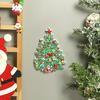 Christmas Home Decor Exquisite Door Sticker Funny Fridge Magnet Gift Cartoon Pattern Xmas Atmosphere Magnetic Stickers Cute 1PC