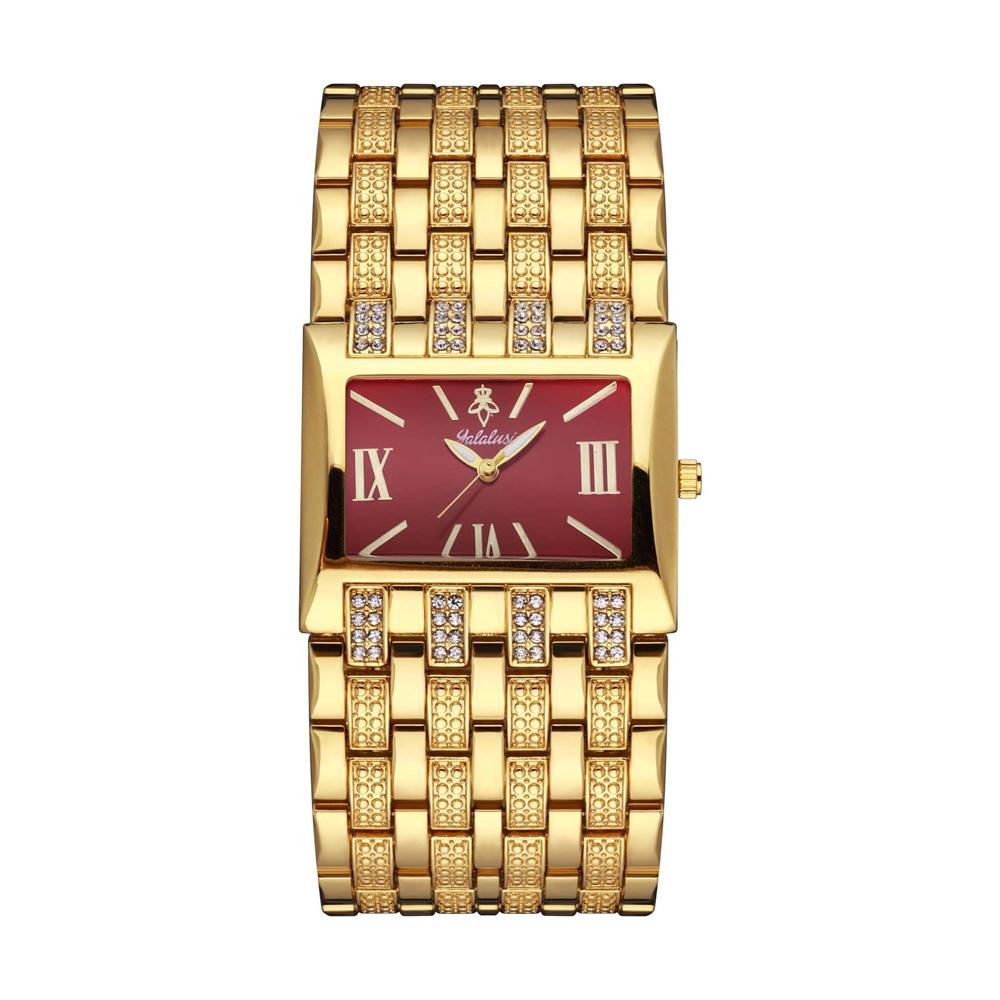 Yalalusi Square-Dial Women's Watch Luxury Diamond-Set Bracelet Quartz Wristwatch Versatile Women's Watch Stylish Gift for Women