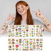 Tattoo Decals Bright Color Cuttable User-friendly Decorative Fashionable Unisex Makeup Tool Various Shapes Pride Day Love Rainbow Party Body Tattoo