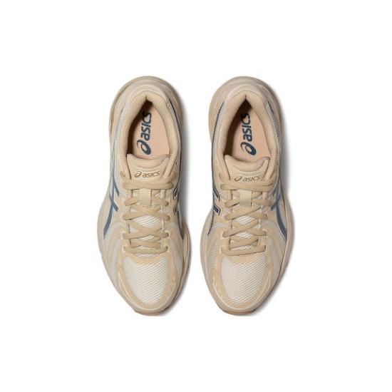 Asics Кроссовки Gel-Flux 4 с круглым носком на шнуровке, из ткани и синтетической кожи, прочные, дышащие, низкие, для бега, женские, кеды, белый, синий, 1012B632-250
