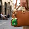 Sound Key Frog Keychain Metal Rings Cartoon Keychain New Animal Keyring  Bag Decoration