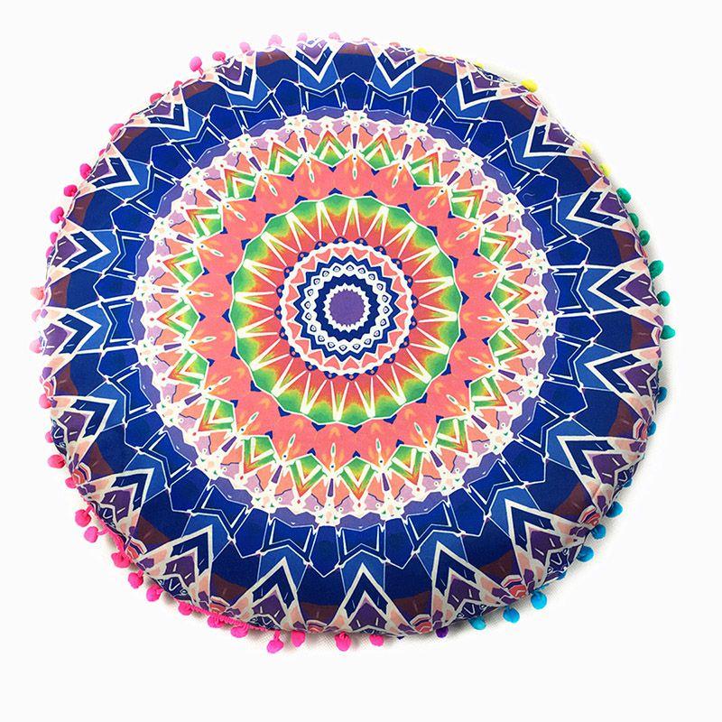 Premium Quality Mandala Round Cushion Cover For A Timeless Bohemian Look