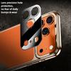 Luxury Gilt First Layer Cowhide Leather Case for iPhone 17 Pro Max Air 17Pro Fine Hole Lens Electroplating Soft Edge Back Cover