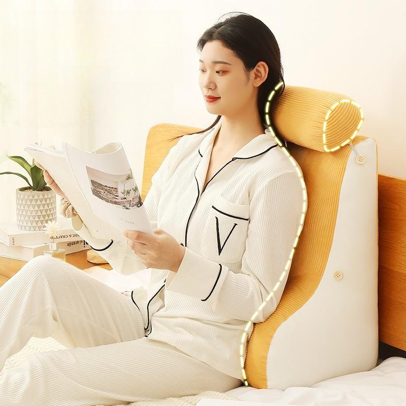 Поясничные прикроватные подушки Мягкая спинка Подушка для кровати Подушка-клин для ТВ Чтения Поясничная подушка Декоративные подушки для кровати