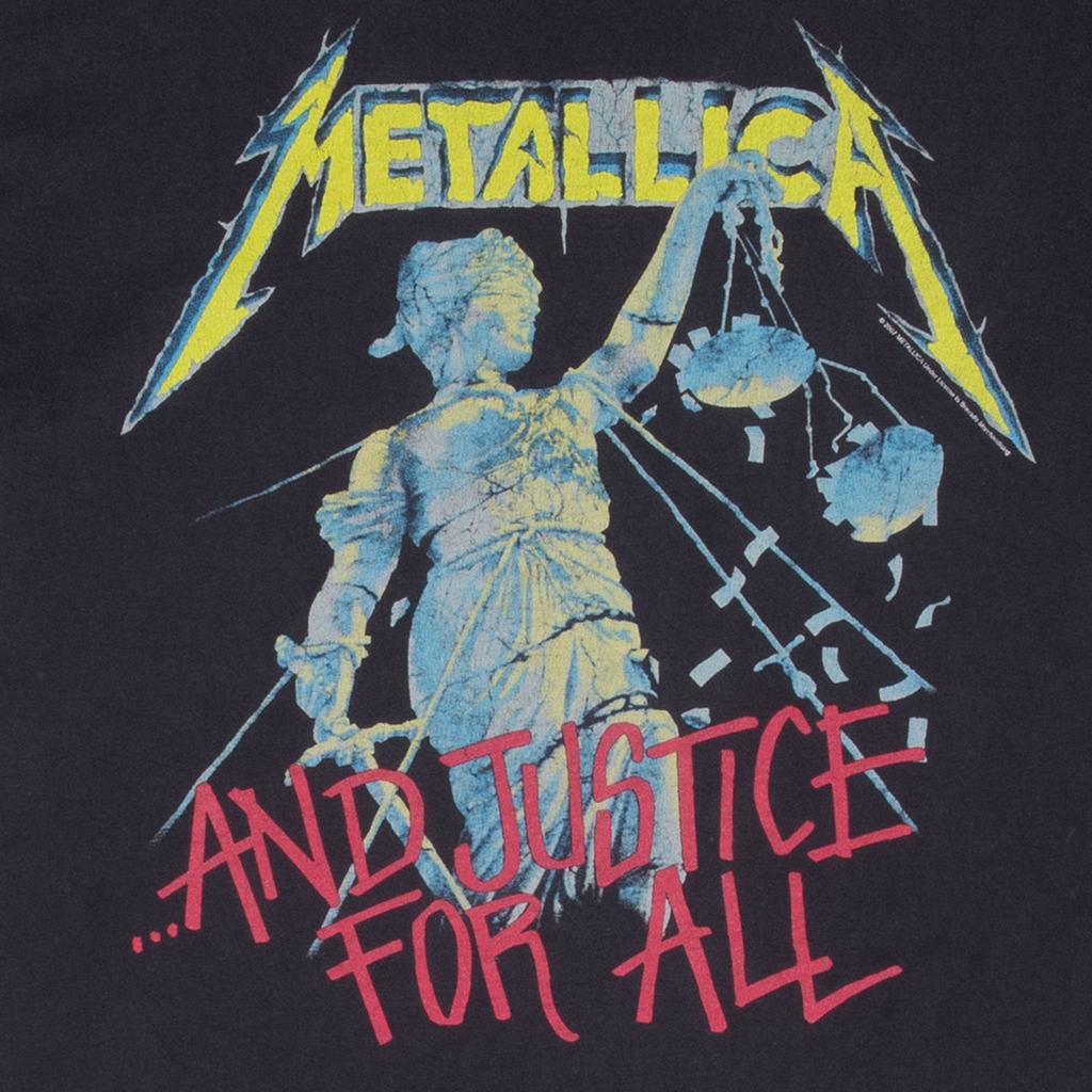 Винтажная футболка Metallica and Justice for All 2007 Размер Medium Мужская Женская Оверсайз Y2k Короткий рукав Женская Мужская Одежда