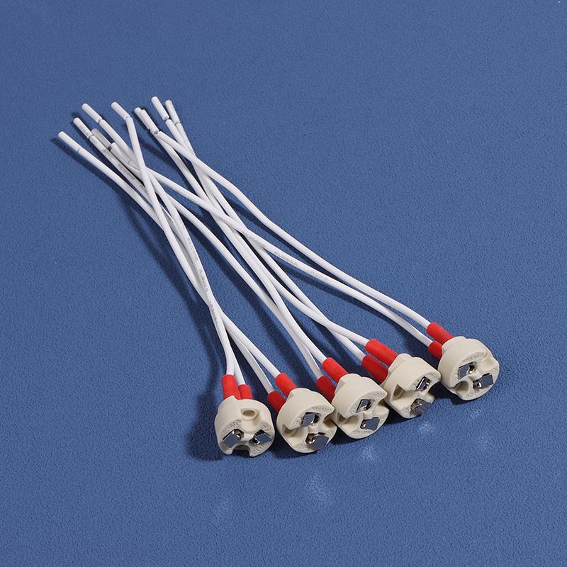 5 шт. Патрон для лампы GU5.3 MR16 G5.3 Улучшенный европейский цоколь лампы Круглая розетка 15 см Керамический патрон для светодиодной лампы