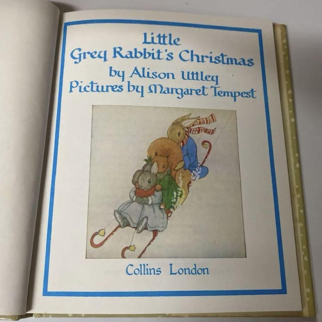 [USED] Rare Little Gray Rabbit British vintage Christmas story