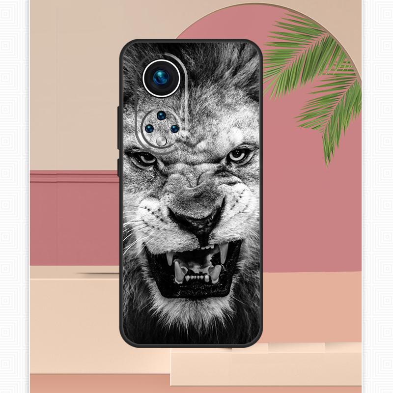 Чехол 'Рычащий Лев' для Honor Magic 7 Lite 5 6 8 Pro Honor 200 400 X9c X9b X9a X8b X8a X8c 50 70 90