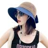 Wide Brim Bucket Hat Foldable Sunshade Hat Women Beach Cap