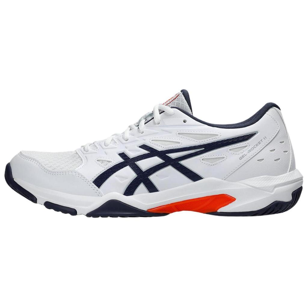 Asics Кроссовки для тренировок Gel Rocket 11, износостойкие, низкие, унисекс, белые 1073A065-104