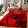 Spider-Man Red Background Non-Slip Rug - Polyester, Home Decor, Suitable for Bedrooms, Living Rooms, Entryways, and Studios