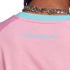 adidas Футболка Originals Pride RM 3 Trefoil Logo Casual Printed с круглым вырезом, женские топы, розовые IU0052