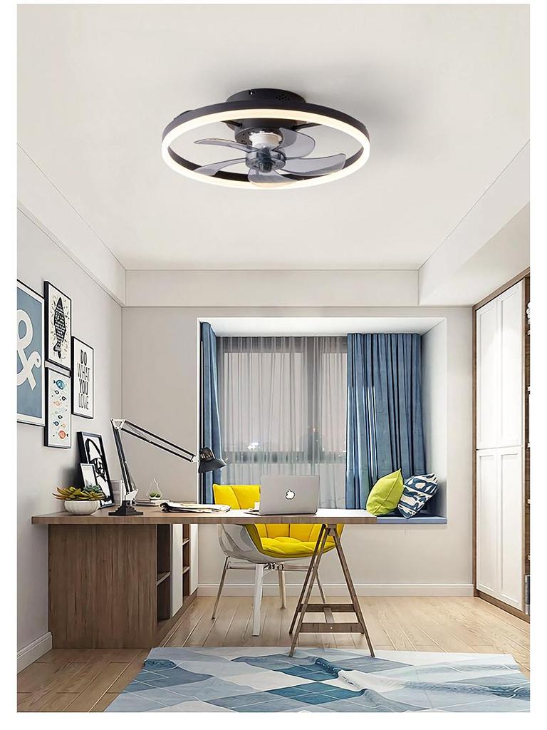 Ретро промышленный светодиодный потолочный вентилятор с инвертором