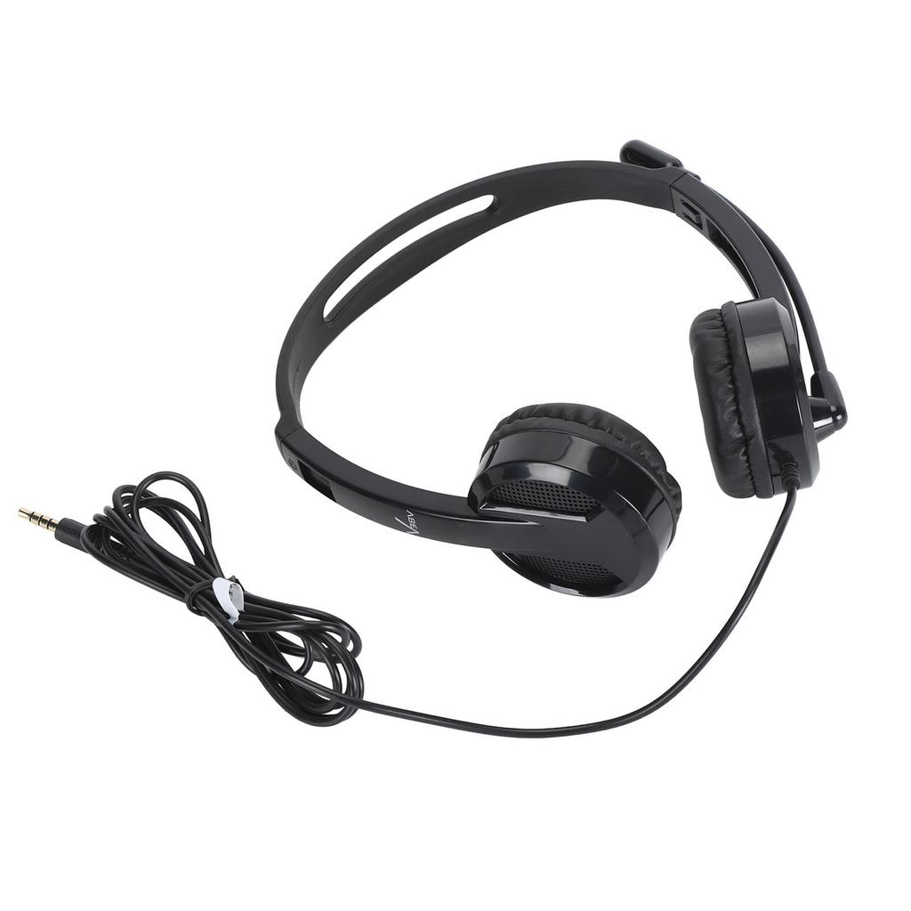 Проводные наушники 3,5 мм разъем всенаправленная проводная гарнитура с вращающимся микрофоном для офиса