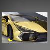 1/24 Lamborghini Revuelto Electroplate Alloy Car Diecasts & Toy Vehicles Metal Toy Model Sound and Light Collection Kids Toy