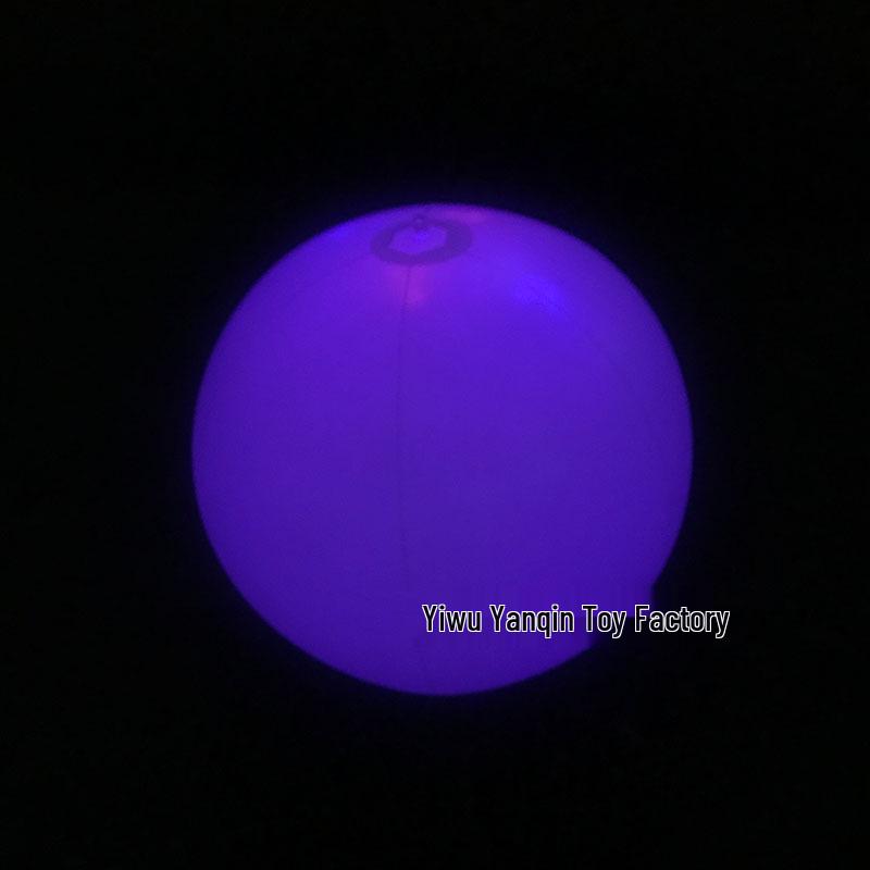 Светодиодный надувной пляжный мяч с изменяющимся цветом - Управляемый пультом, Водонепроницаемый, Реквизит для бассейна и концерта