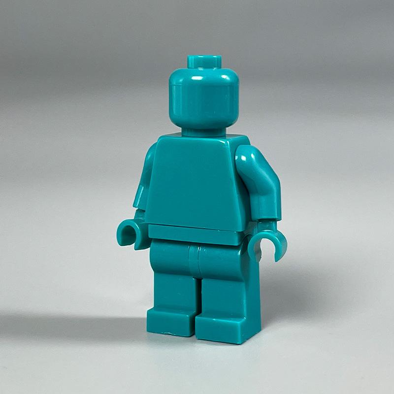 Прозрачные минифигурки-конструкторы DIY - Однотонные и разноцветные, для раскрашивания