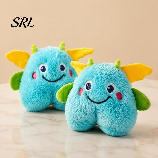 Durable Plush Dog Toys Chew Toy, Interactive Squeaky Stuffed Animal, Cute Cartoon Animal Pet Design, Puppy Teething Toy for Small And Medium Dogs