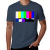 No Signal Television Screen Color Bars Test Pattern TShirt Lightweight Basic Short Sleeve Shirt