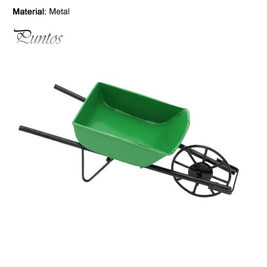 Кукольный домик, тележка с высокой детализацией, украшение, металлическая мини-тачка, сказочные садовые аксессуары для сцены, реквизит