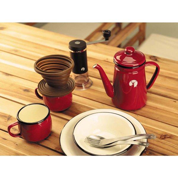 Captain Stag Captain Stag Uh 0525 [enamel Coffee Pot  Red ]