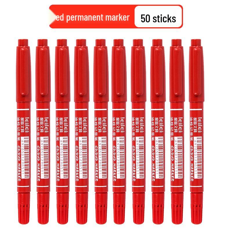 **Двусторонний детский маркер для рисования - Черный/Красный/Синий, Тонкий кончик, На водной основе**