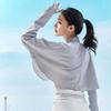 Quick-Drying Long Sleeve Crop Top Ultra-thin Ice Silk Shawl Fashion Sunscreen Sleeves  Girls