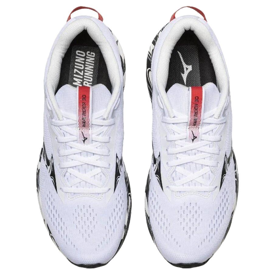 Mizuno Wave Rider 30 Удобные беговые кроссовки Унисекс кроссовки Белый J1GU262381