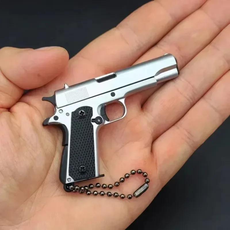 1:3 Сплав Модель пистолета 1911 Миниатюрный Разборный Игрушечный Пистолет Брелок Подвеска для Рюкзака Украшение Подарок для Мальчиков Взрослых