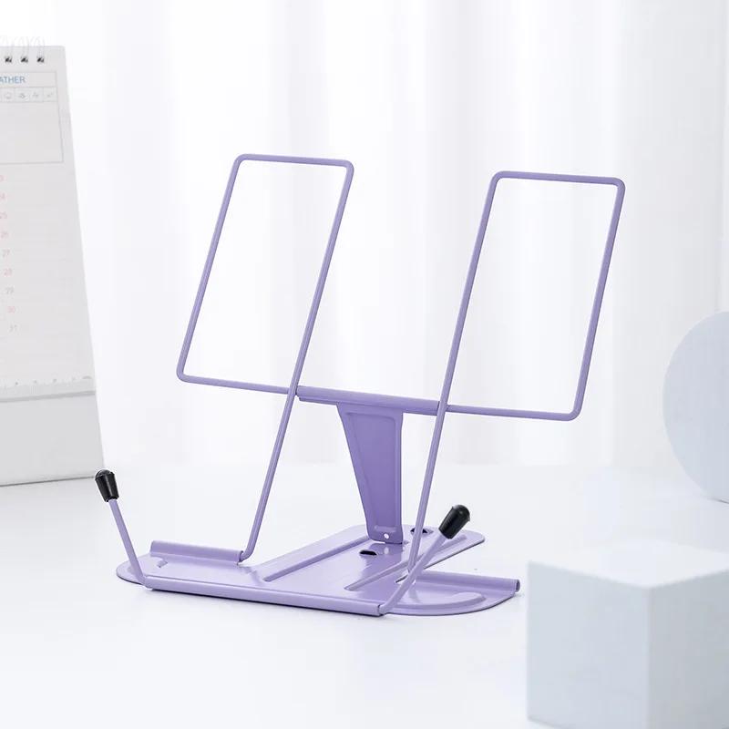 Simple Metal Reading Stand Stable and Not Easy To Collapse Foldable and Adjustable Bookshelf Portable Music Score Stand