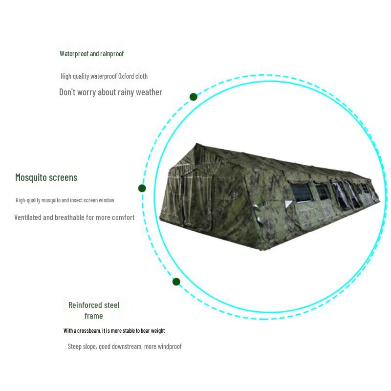 Yinggao Camouflage 80 sqm Frame Tent