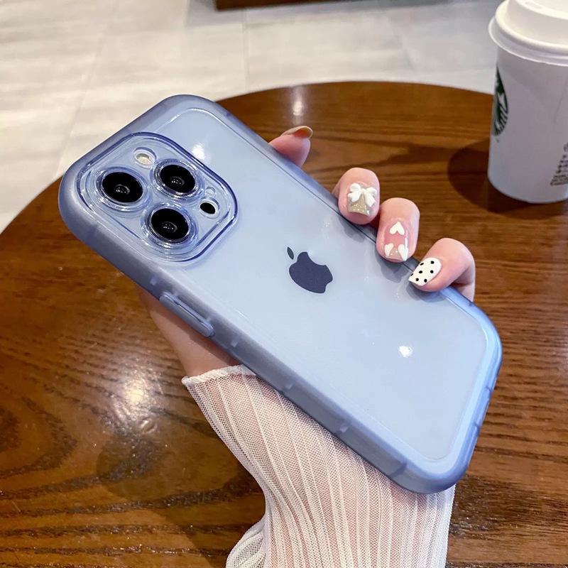 Темно-фиолетовый силиконовый чехол для телефона iPhone 8/7 Plus/11/12/14 - Прозрачный и защитный