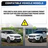 AA92-For Creta Ix25 2015- Car Chrome Front Water Cup Holder Decoration Frame Cover Trim Accessories