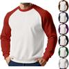 Men's Christmas Raglan Crewneck Fleece Sweatshirt