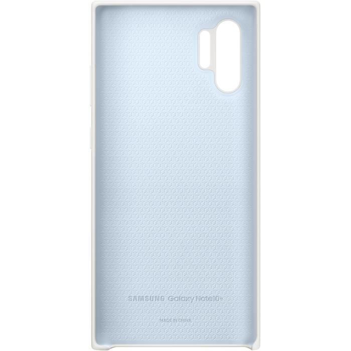 Coque silicone blanc note10+
