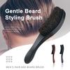 Волнистая щетка для мужчин, деревянная щетка для бороды, щетина, щетка для волос, аксессуар для укладки бороды для дома, салона, путешествий