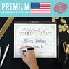 Certificate of Achievement Awards - 25 Award Certificates of Completion Paper for Printing, Gold Student of The Month Diploma for Achievement