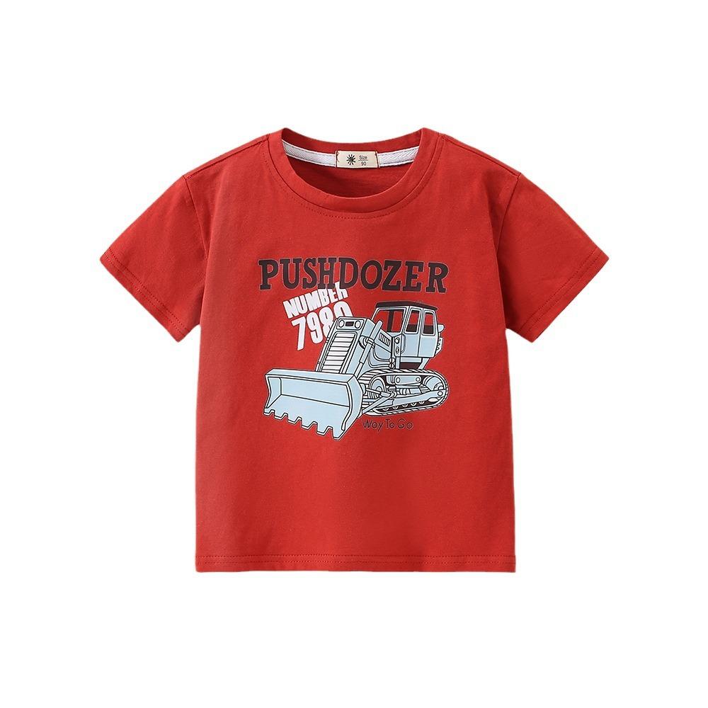 Детская одежда, футболка с короткими рукавами для мальчиков, новая детская повседневная модная летняя одежда с короткими рукавами, топ из чистого хлопка