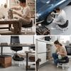 Movable Step Stool Anti-Slip Small Chair Comfortable Pulley stool  Living Room