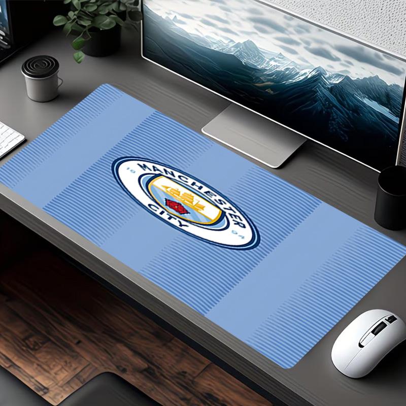 Football team City FC Print Mouse Pad, for Keyboard Pad Laptop PC Mat for Office Home Use, Desk Decor, Perfect Birthday Gift for Gamers