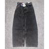 Mens Loose Fit Denim Pants With Cartoon Embroidery Hip Hop Gothic Style Straight Cut Jeans Fall Youth