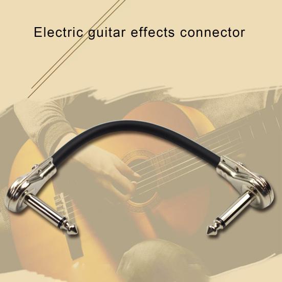 6.35mm Guitar Cable Connecting Line Guitar Effect Pedal Patch Cable for Microphone Mixer Effector