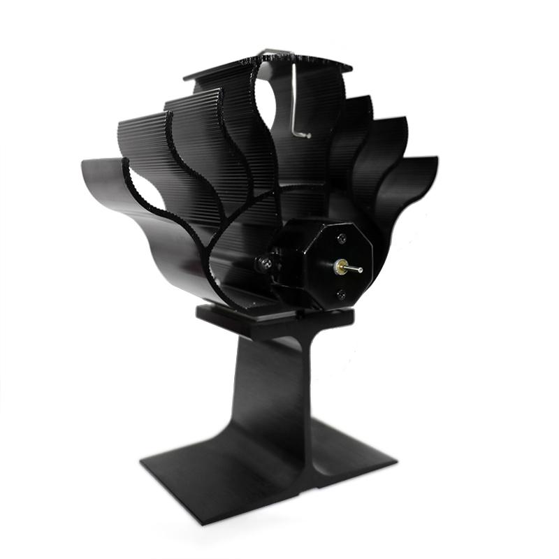 Wood Burning Stove Fireplace Fan Silent Motors Heat Powered Circulates Warm Heated Air Eco Stove Fan for Gas Pellet