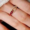 Diamond Ring Hand Decoration Light Luxury Niche Color Personality Fashionable Geometric Ring Jewelry