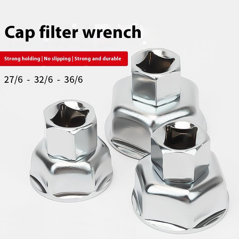 27/32/36 мм Торцевой ключ Автомобильный ключ для масляного фильтра Съемник торцевых головок Подходит для большинства моделей автомобилей Крышки масляных фильтров
