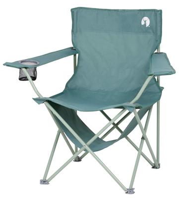 (КАПИТАН ОЛЕНЬ) Уличное кресло-шезлонг с полкой-макетом и держателем для напитков Vintage Green UC-1826