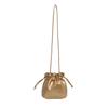 Soft Texture Leather Drawstring Cosmetic Bag, Light Luxury Large Capacity Portable High-value Ins Style Girls Storage Pouch