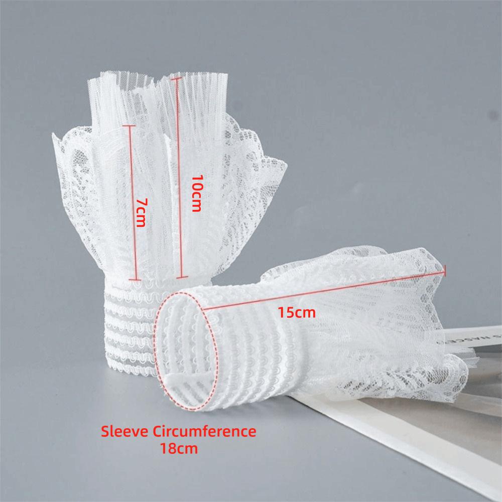 New Detachable Fake Cuff White Black Wrist Cuff Lace Cuff